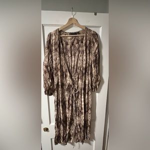 Animal Print Wrap Dress (New York & Co.)